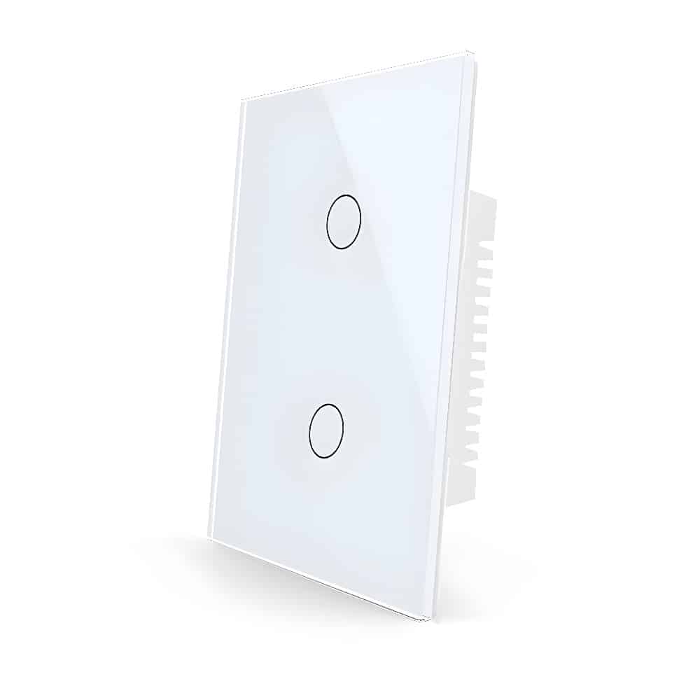 Interruptor de pared sin neutro 2 canales WIFI