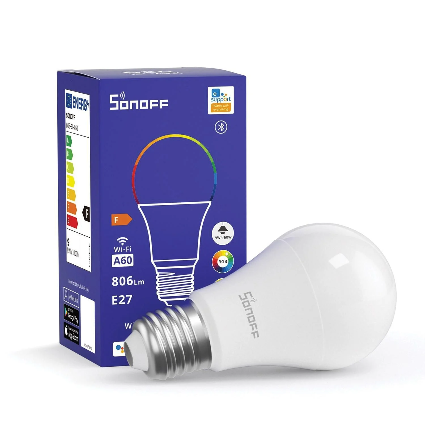 Ampolleta LED RGB WIFI - Sonoff