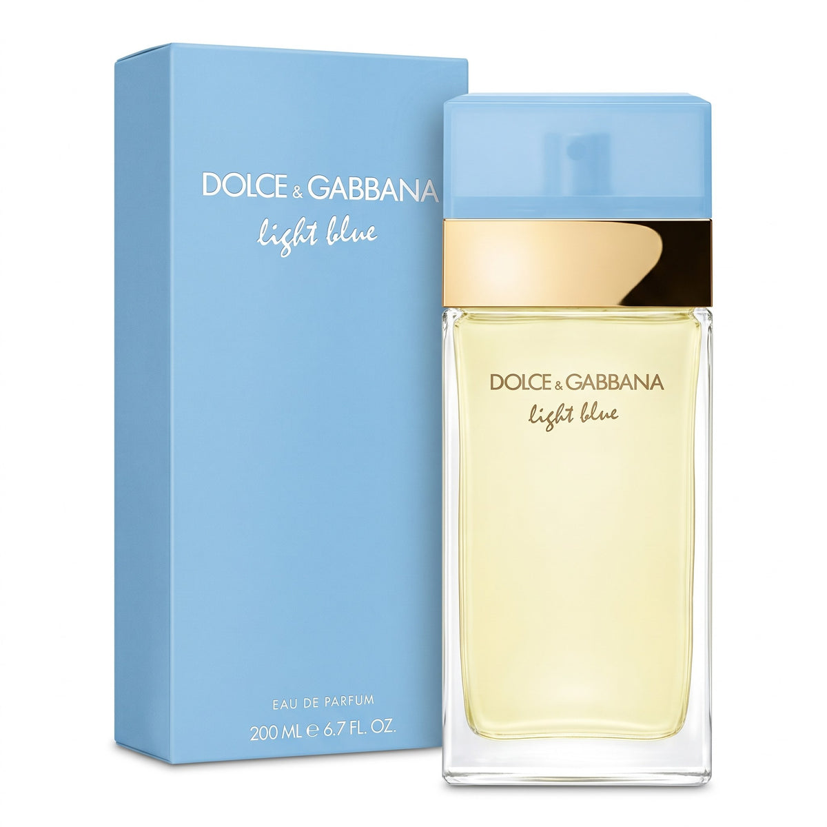 DOLCE & GABBANA LIGHT BLUE WOMAN EDP 200ML NEW