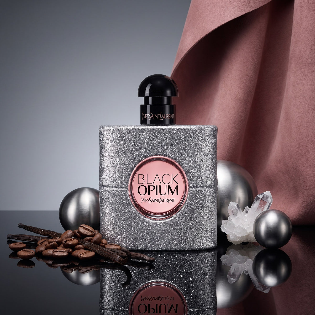 YSL BLACK OPIUM GLITTER EDP 90ML WOMAN